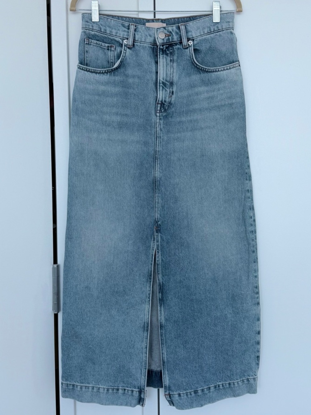 H&M Denim Midi Skirt